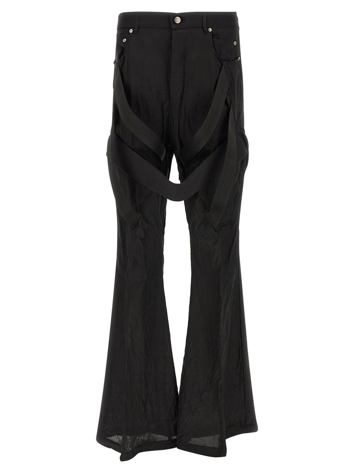 Rick Owens Megastrapped Bolans Pants - Black | be5002a87ee7835aa531c9ba488f9f3c20ee741c