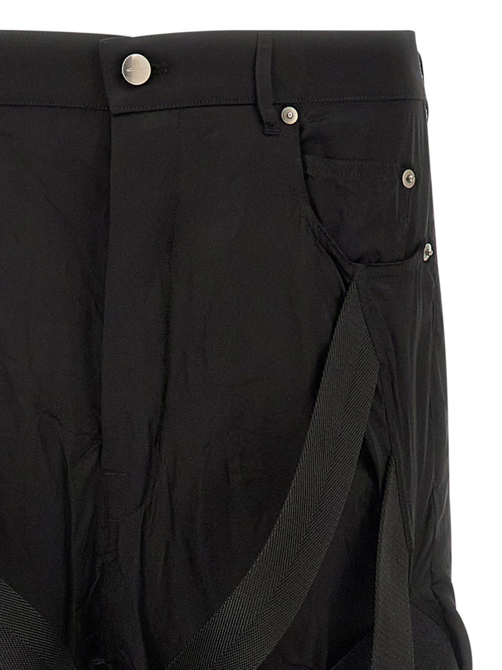 Rick Owens Megastrapped Bolans Pants - Black | 4ba058a1b3c99be4dd4ad5361414031c51faad6a