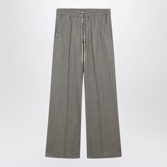 Grey Mélange Bela Wide-Leg Trousers