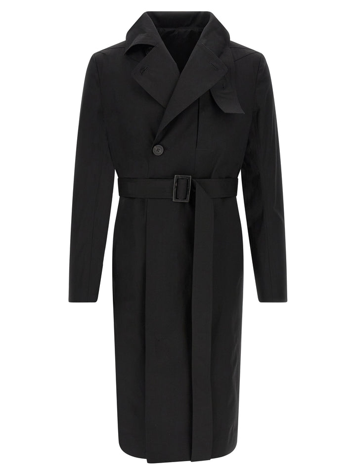 Rick Owens Mastodon Coats and Trench Coats - Black | ea43b1c16d52c333a0257c24775554678fedf27e