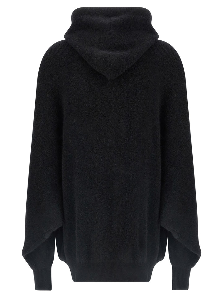 Rick Owens Hun Hoodie Sweaters and Cardigans - Black | 6423cea80dab35f188cda1ab8a6fe35be5d8b781