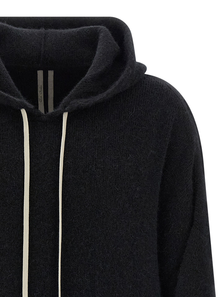 Rick Owens Hun Hoodie Sweaters and Cardigans - Black | 15fd77b39b0a2a824820582d80b1cc35610b2595