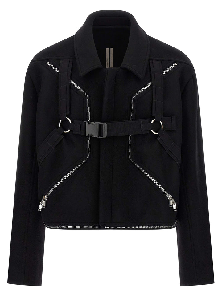 Rick Owens Blixa Jumbo Mac Coats and Trench Coats - Black | 27087d6374d127c3ae88f48311b5caa3d2db314e