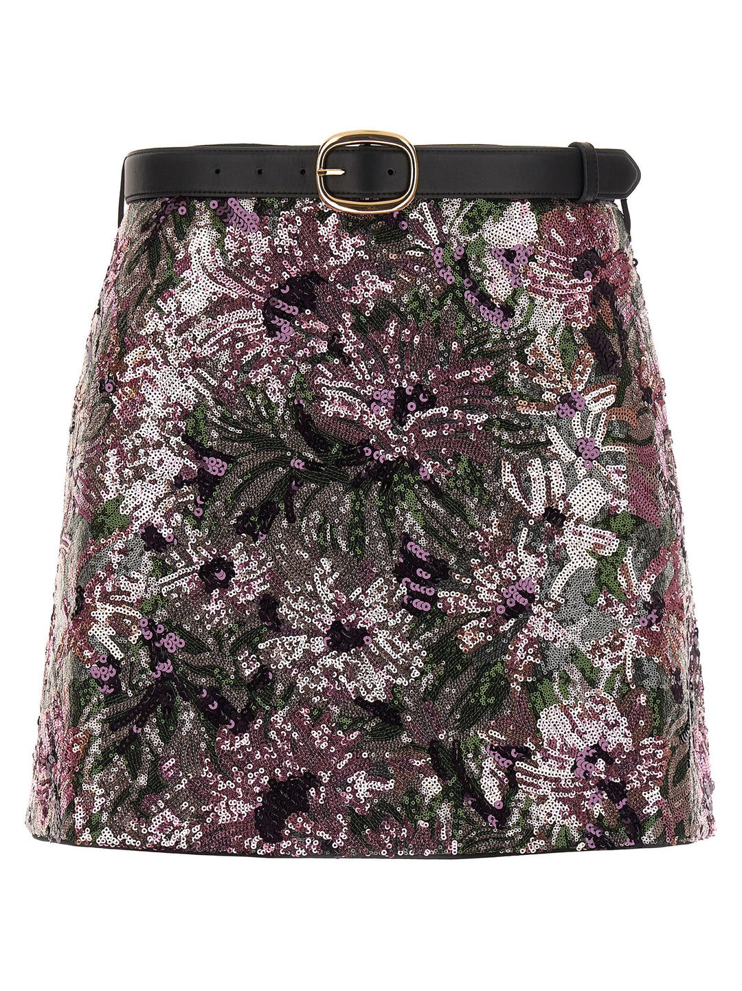 Self Portrait Floral Sequin Mini Skirts - Pink | 2bd93b7c26b41852b02e221b8f421d36d9de3369