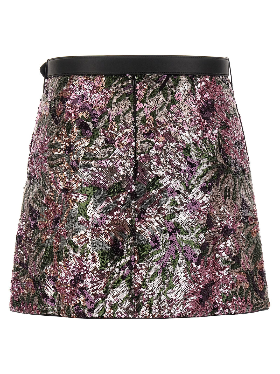 Self Portrait Floral Sequin Mini Skirts - Pink | bb4aaa870481a28f96e3f0fa8475f7cf2b34551f