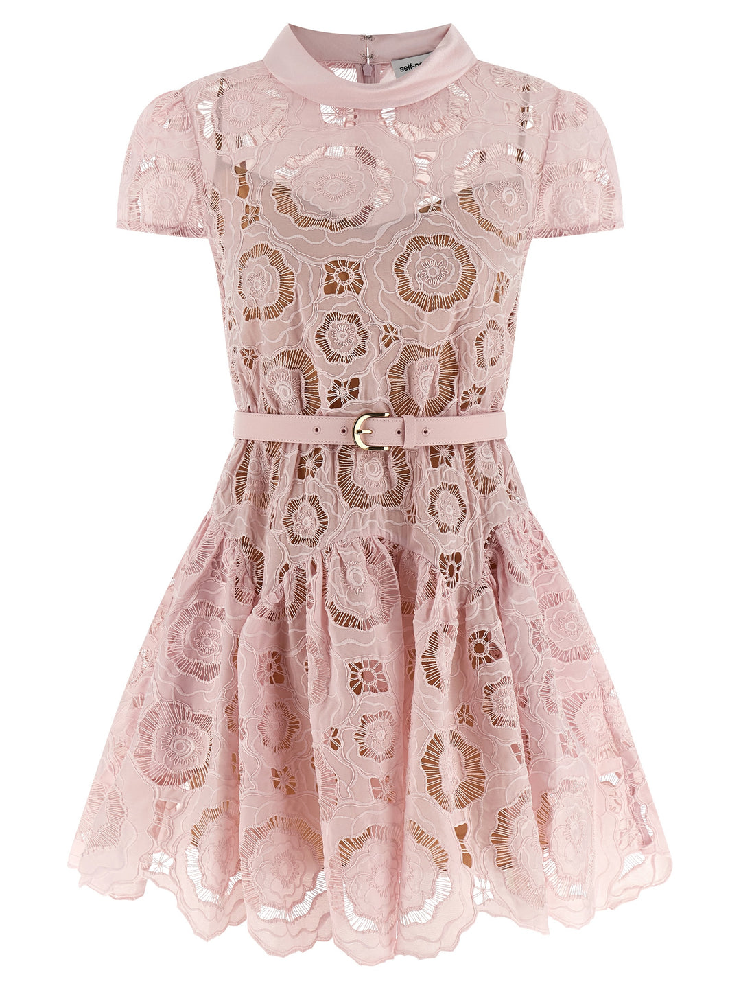 Self-portrait Floral Lace Mini Dress - Pink Self-portrait Floral Lace Mini Dress - Pink
