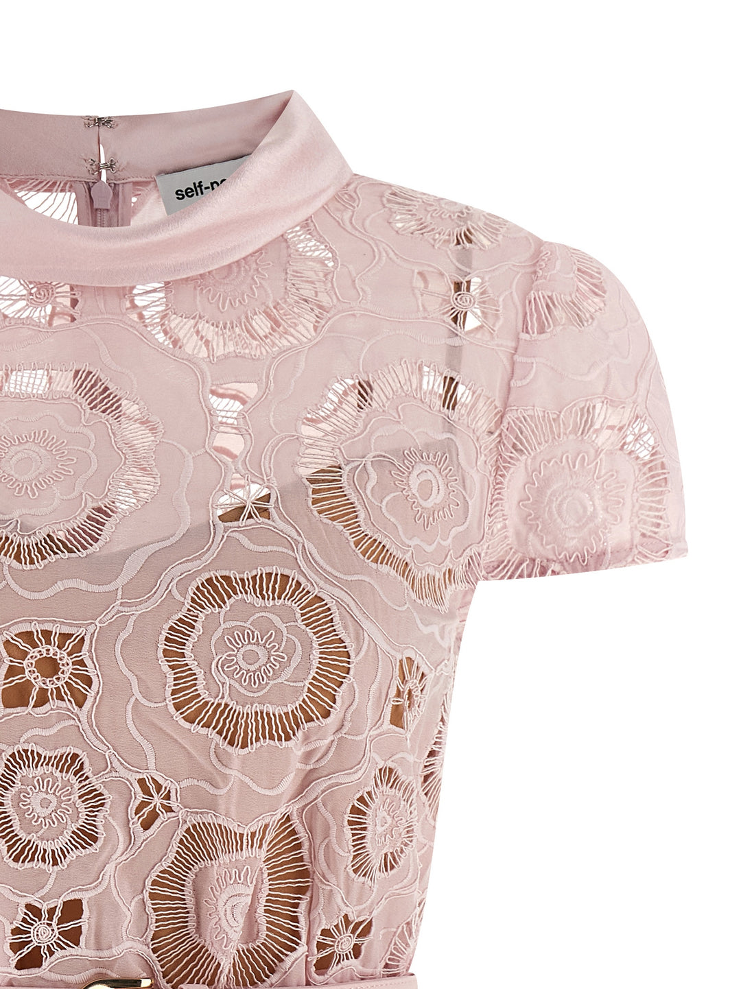 Self Portrait Pink Floral Lace Mini Skirts - Pink | 21c9db509f775b0aecec7c494fc057021a7df020