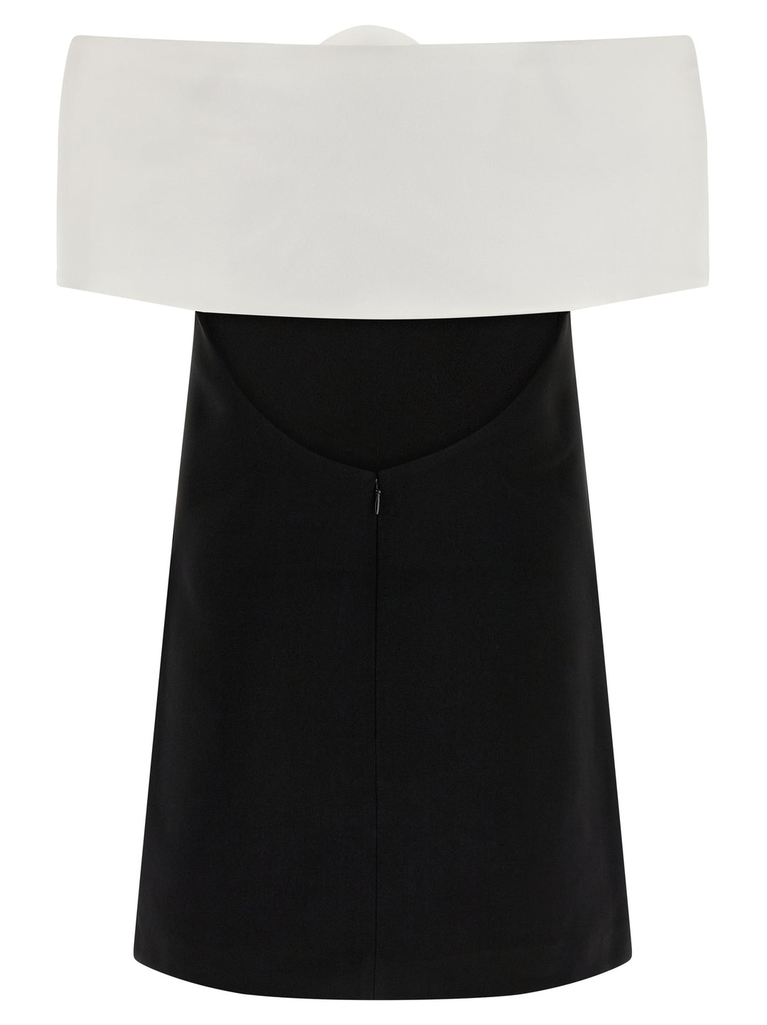 Self Portrait Black Crêpe Flower Mini Skirts - White/Black | 0b7c64284c2940489a08013046b85d365754d5dd