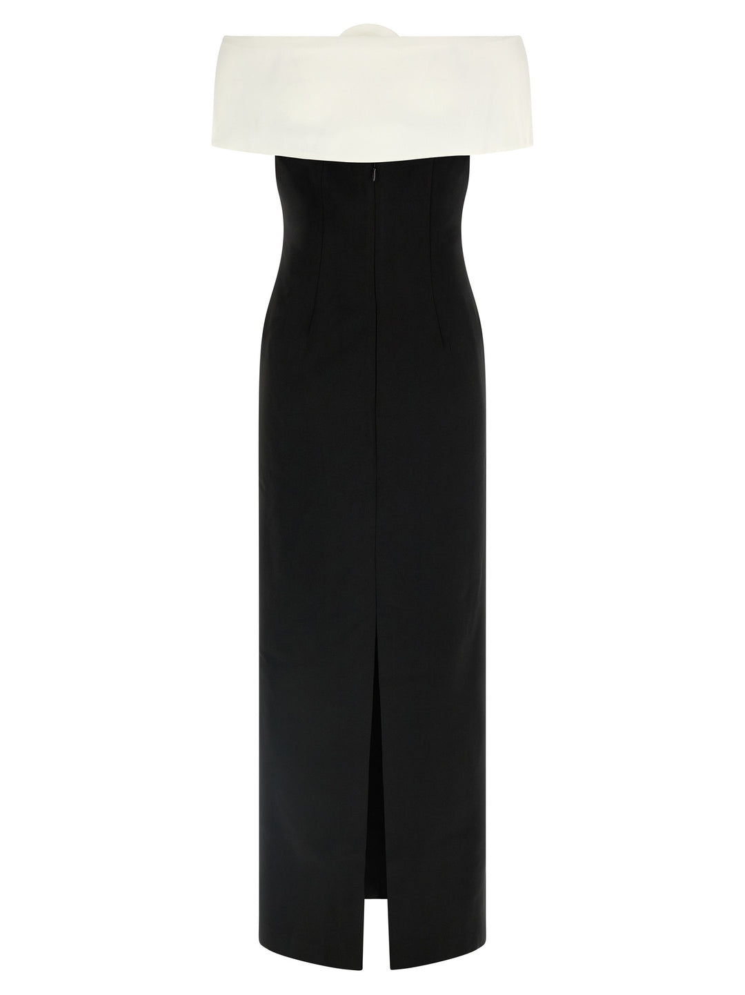 Self Portrait Black Crêpe Flower Maxi Skirts - White/Black | dddbe733888ce9e6001bb26aa14da93365acf78b