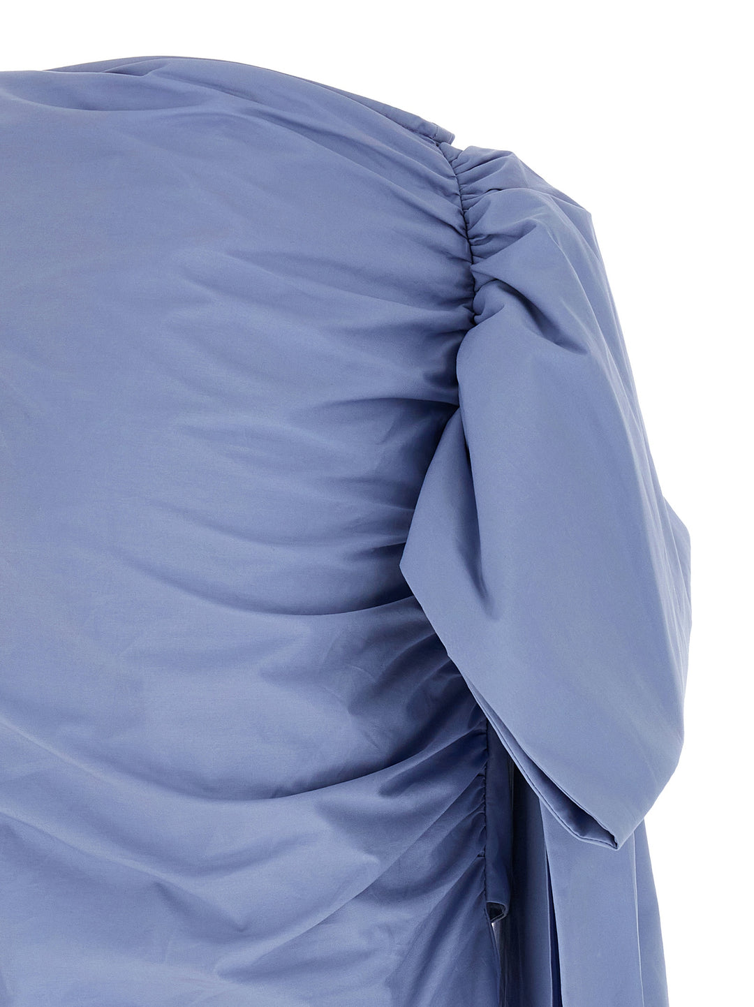 Self Portrait Blue Cotton Tie Side Mini Skirts - Light Blue | cb8613a0784aed2ca778fcbb0d3d086ae3063476