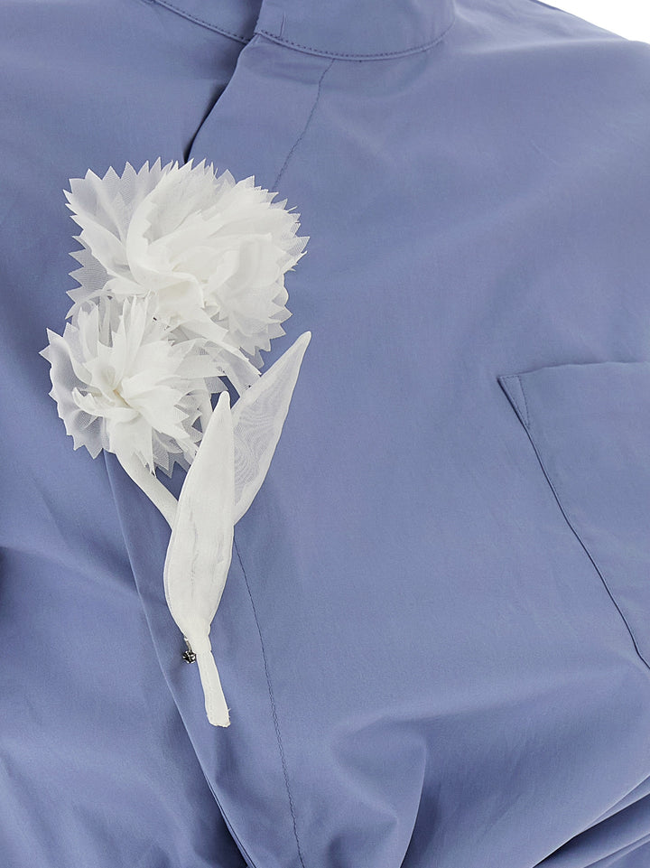 Self Portrait Blue Cotton Tie Side Tops - Light Blue | a256fff8c119c355bb51f6d2e8c4db1b776b996c