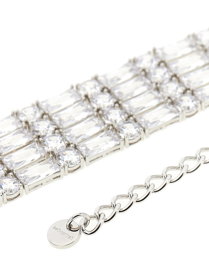 Self Portrait Silver Crystal Jewelry - Silver | 4ba4a886de45a74a6285361bb1b36641143fefc6