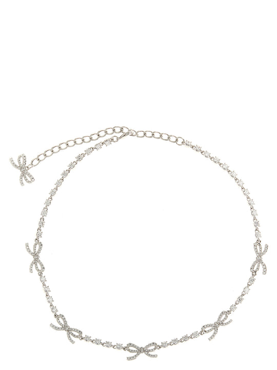 Crystal Bow Jewelry Silver