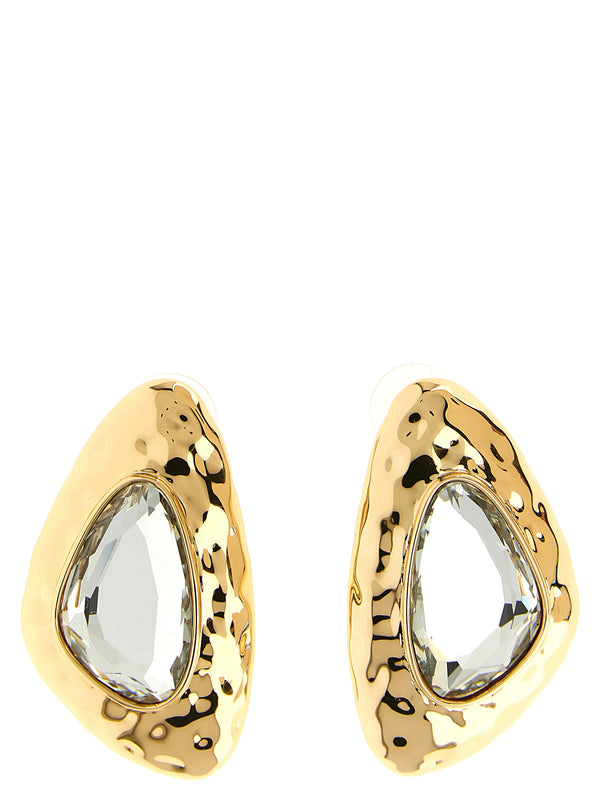 Hammered Gold Crystal Jewelry Gold