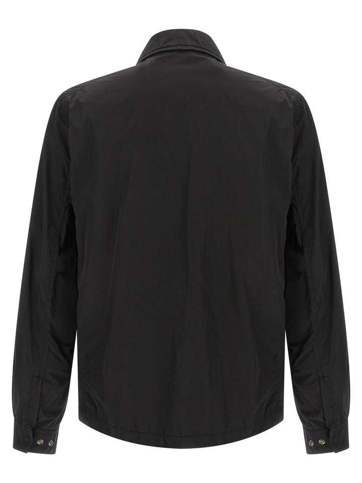 C.P. Company Overshirt Chrome-R Shirt and Blouse - Black | 46ce3abe02b61828f7305844429b6d5c16e06cfc