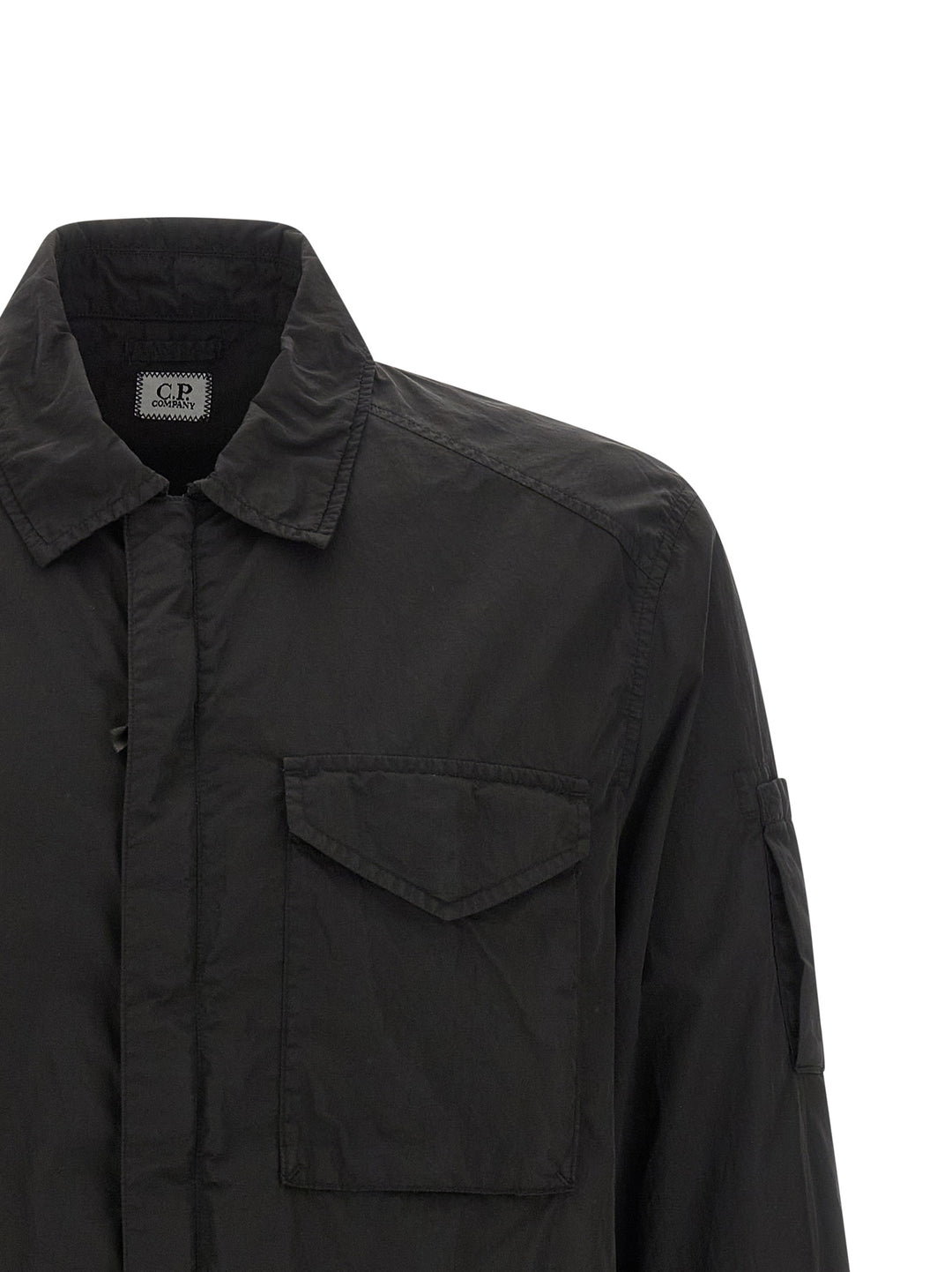 C.P. Company Overshirt Chrome-R Shirt and Blouse - Black | ec4abb1505721b639f00f2d0c827674a846faedf