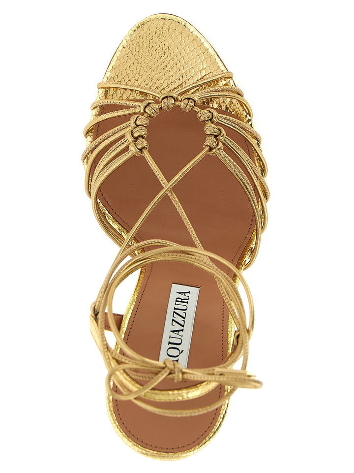 Aquazzura Ritmo Sandals - Gold | 0e669cf5efafbcd3d478d468762d123fef18e703