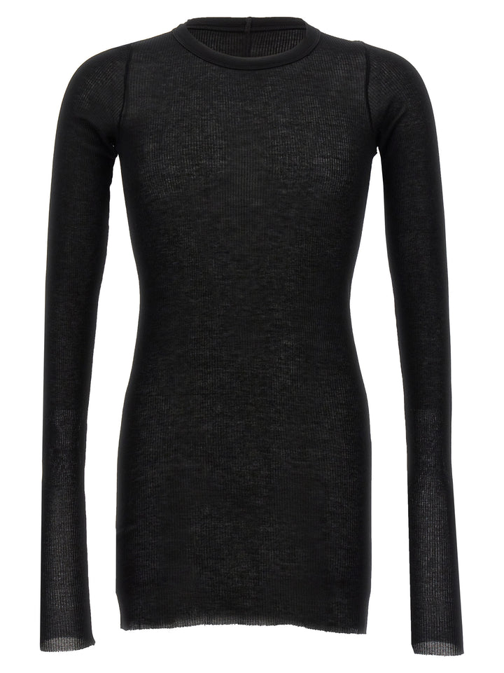 Rick Owens Rib Ls T T-shirt - Black | d868eff0a743d12205e8068c1f9c649896526fa0