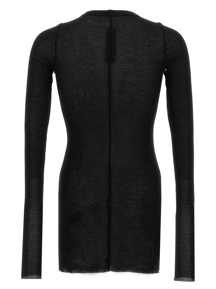 Rick Owens Rib Ls T T-shirt - Black | eef4598c23500c4f836f2e00280f44fff06d89cf