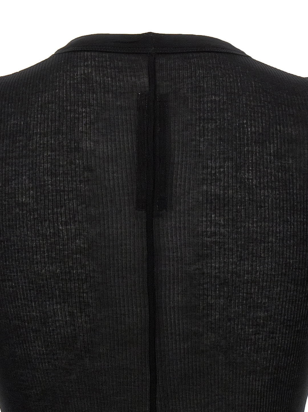 Rick Owens Rib Ls T T-shirt - Black | b18a3bde797aaa6b710b8cbfea0fdbf77aede506