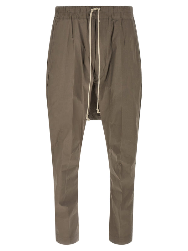 Drawstring Long Pants Gray