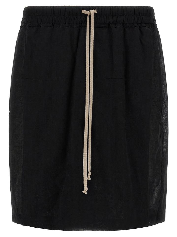 Rick Owens Kiltshorts Bermuda and Short - Black | 96c726c64a55615d4ca0e123dde493b86e5cb19b