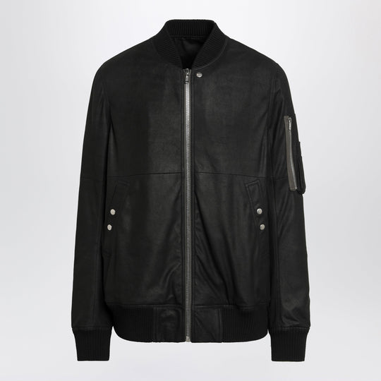 Black Leather Zip Jacket