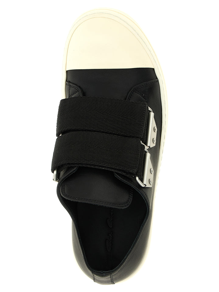 Rick Owens Strap Low Sneaks Sneakers - Black | 9030fd833d839bc68b85a153904a41d2f335c8f6