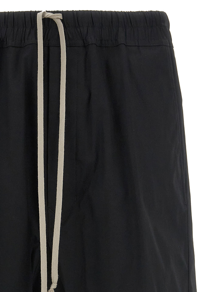 Drawstring Long Pants Black