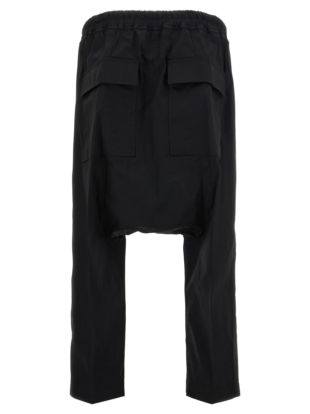 Drawstring Cropped Pants Black