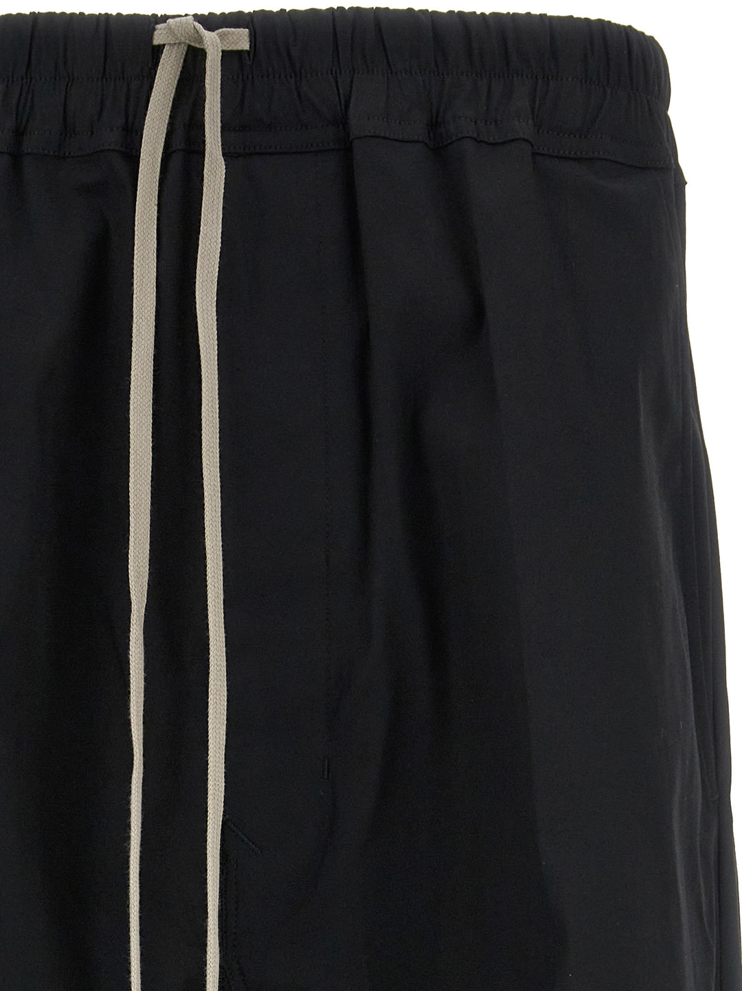 Drawstring Cropped Pants Black