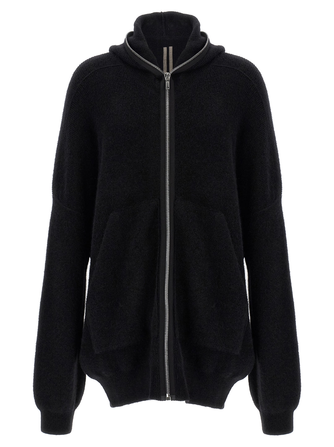 Rick Owens Hooded Wool Cardigan Sweaters and Cardigans - Black | c13bcda7fda2f73f1a415944a0360fb8ca5f311b