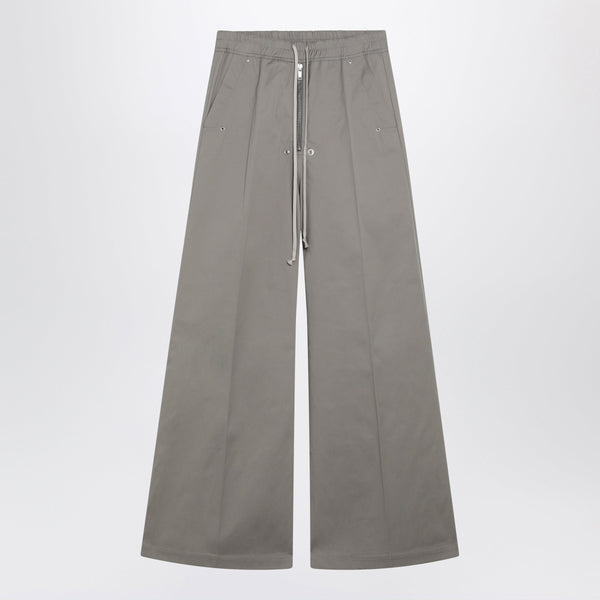 Dark Pearl-Coloured Cotton Trousers