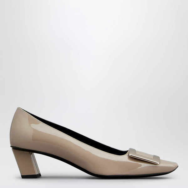 Trompette Slingback In Deer Coloured Patent Leather