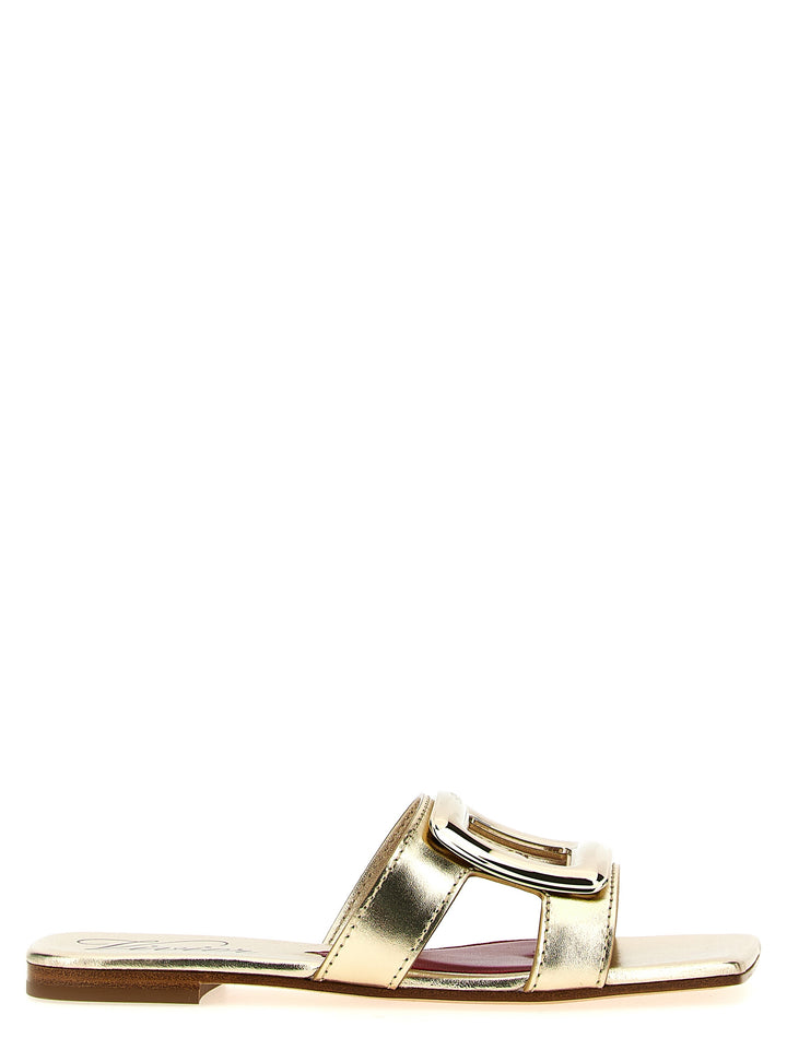 Roger Vivier New Metal Buckle Sandals - Gold | cf1300ca23fb25b1dc8a308709f4b090a0df7b9b