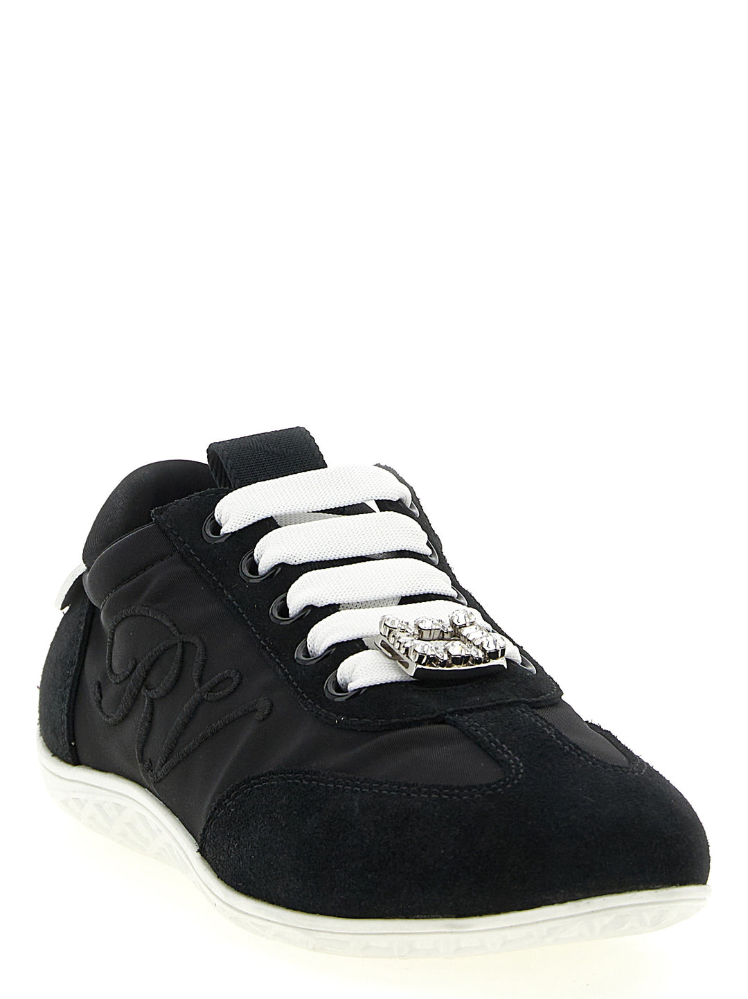 Roger Vivier Viv Low Sneakers - White/Black | 9f8c2ceeb158ba4cccaf1ad5790a2aaf2392b283