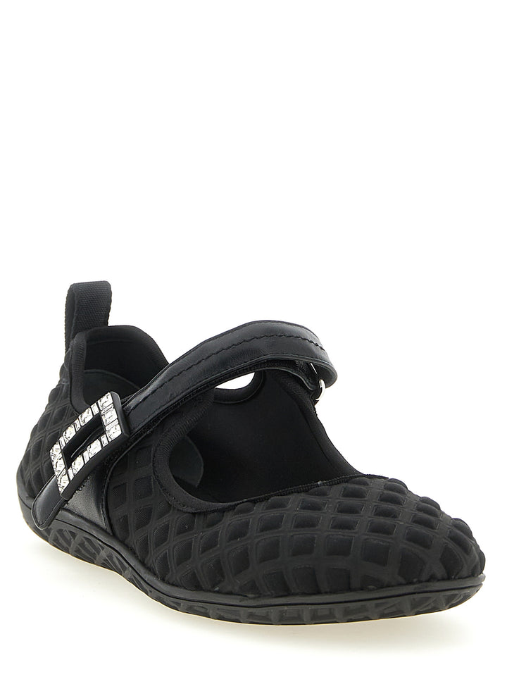 Roger Vivier Viv Low Flat shoes - Black | f7f01f113f9c7248342baeaf48fd07fb38fb2a68
