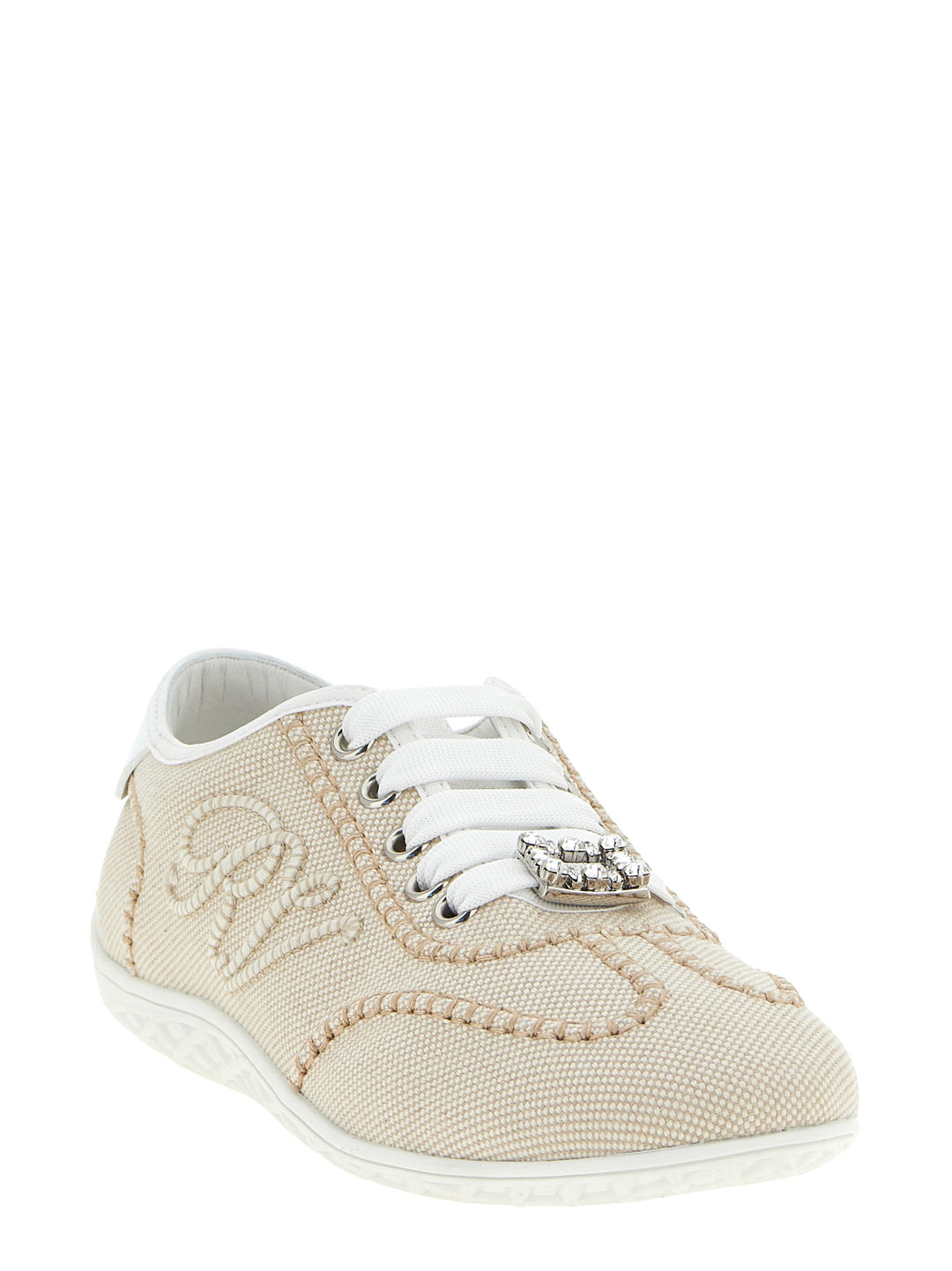 Roger Vivier Viv Low Sneakers - Beige | 90a329f17c5a1184162d7c1dbb17de794dcd7f60