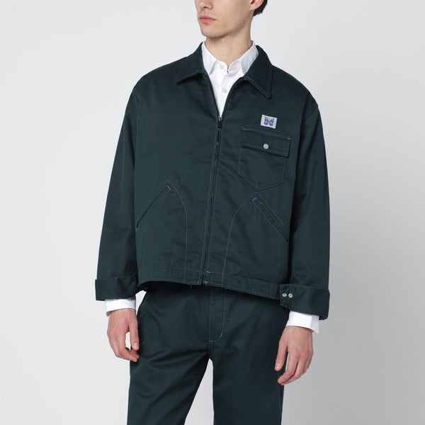 Green Zip Shirt Jacket