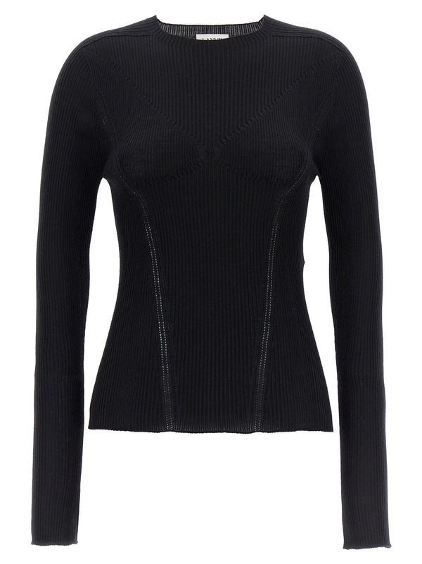 Ribbed Sweater Black