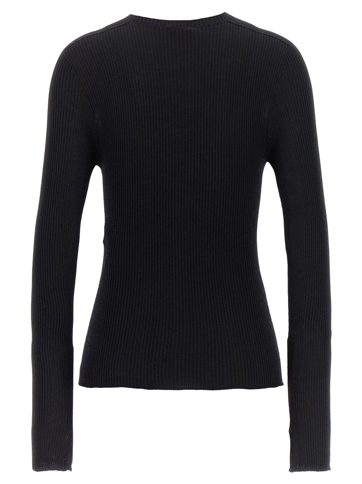Lanvin Ribbed Sweater Sweaters and Cardigans - Black | 70eb6c3087c3c5f243c319878182bb645d8f947a