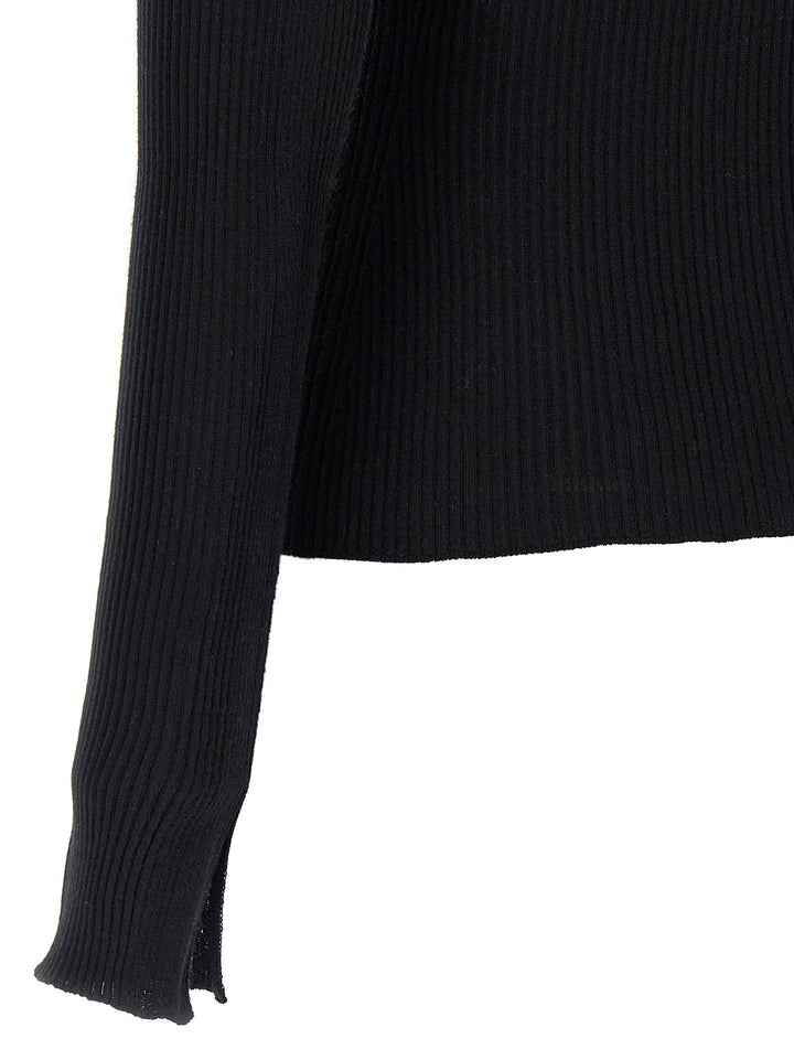 Lanvin Ribbed Sweater Sweaters and Cardigans - Black | b7779b2d9b3b6c1d00cf35ed528d0403c7ece801
