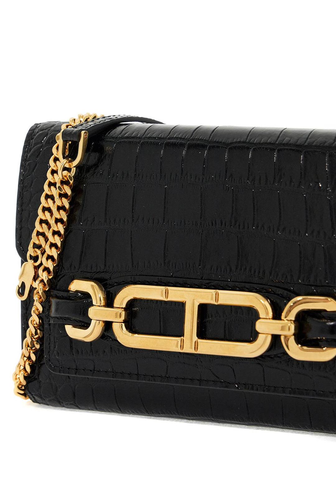 Mini Clutch Whitney In Pelle Goffrata Coccodrillo