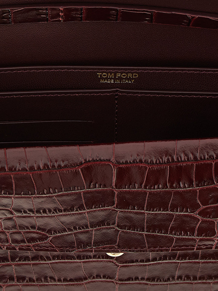 Tom Ford Aube Clutch - Bordeaux | e5bf173f364296f37ac2a3df9d4c5222621add77