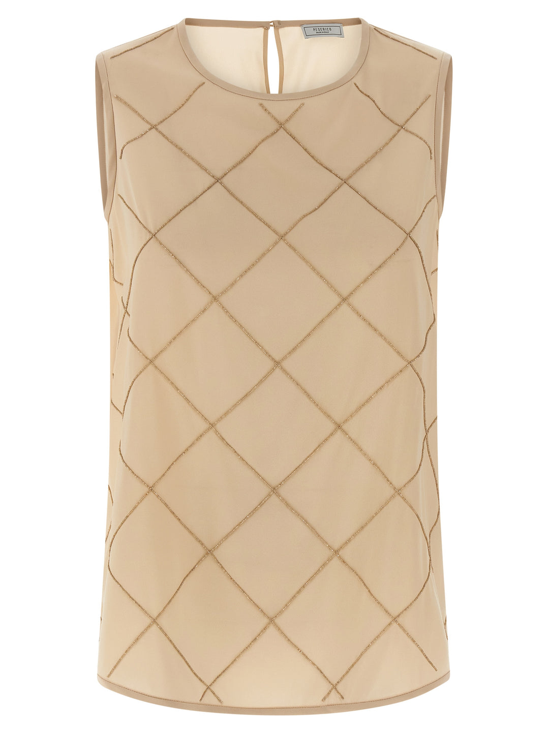 Peserico Silk Top Tops - Beige | 5ecce6c24f38c645bb345061bc7768c5017c01ca