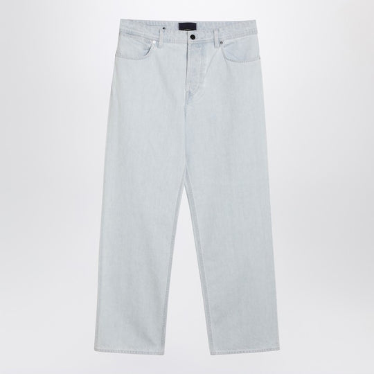 Light Indigo Wide-Leg Jeans