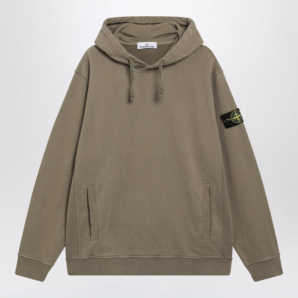 Military Green Cotton Crewneck Sweatshirt