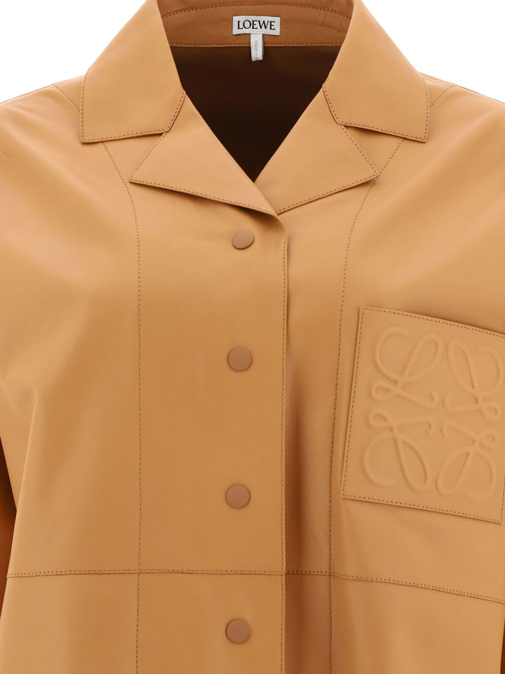 Loewe Anagram Shirts - Brown | 632d821aca3ca70c74e916cd2df379b2fcbfc45e