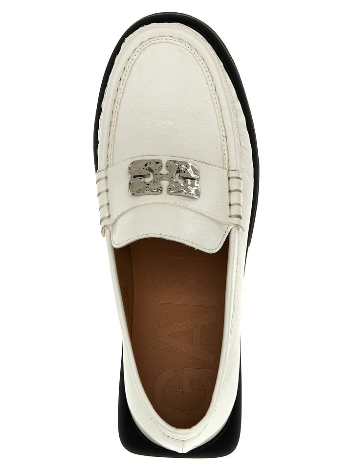 Butterfly Loafers White