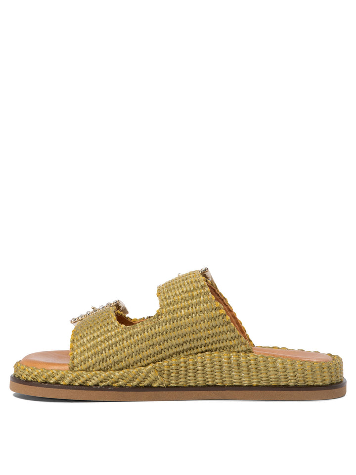 Alibi Greta Sandals - Green | 1494f902064257f360305daa69f03f3b1254830f